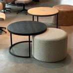 salon tafel tafel hotel chique eiken set **showroom sale**, 100 tot 150 cm, Rond, Nieuw, Minder dan 50 cm