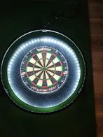Unicorn Dartbord - Met rubberen beschermrand & verlichting, Ophalen of Verzenden, Zo goed als nieuw, Dartbord