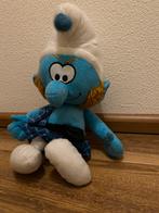 Knuffel smurf groot, Verzamelen, Smurfen, Gebruikt, Poppetje, Figuurtje of Knuffel, Ophalen