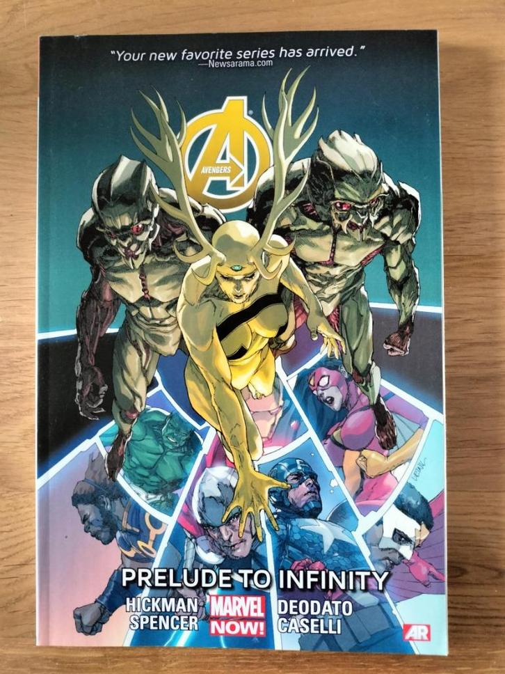 Avengers vol 3: Prelude to Infinity TPB, Boeken, Strips | Comics, Zo goed als nieuw, Eén comic, Amerika, Ophalen of Verzenden