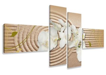 Nieuw * 4 Luik van Canvas * Witte Orchidee Strand 70x160cm beschikbaar voor biedingen