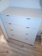 Wit laden kastje met 4 lades, Huis en Inrichting, Kasten | Ladekasten, 3 of 4 laden, Ophalen, Gebruikt