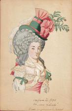Onbekende Maker gouache "Coiffure de 1790, dite Sans Rédoute, Ophalen