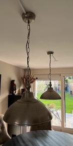 2 mooie grote zilveren hanglampen, Ophalen of Verzenden, Zo goed als nieuw
