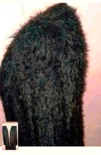 Zwart fluffy langharig superzacht vest van Anna XL, Kleding | Dames, Zwart, Maat 42/44 (L), Zo goed als nieuw, Anna