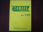 Yamaha YZ125 E 1977 motorcycle parts list YZ 125, Ophalen of Verzenden, Yamaha