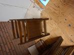 4 hardhouten klapstoelen, Huis en Inrichting, Stoelen, Ophalen, Gebruikt