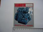 sticker KUBOTA MOTOR traktor tractor trekker boer landbouw, Verzamelen, Stickers, Overige typen, Zo goed als nieuw, Verzenden