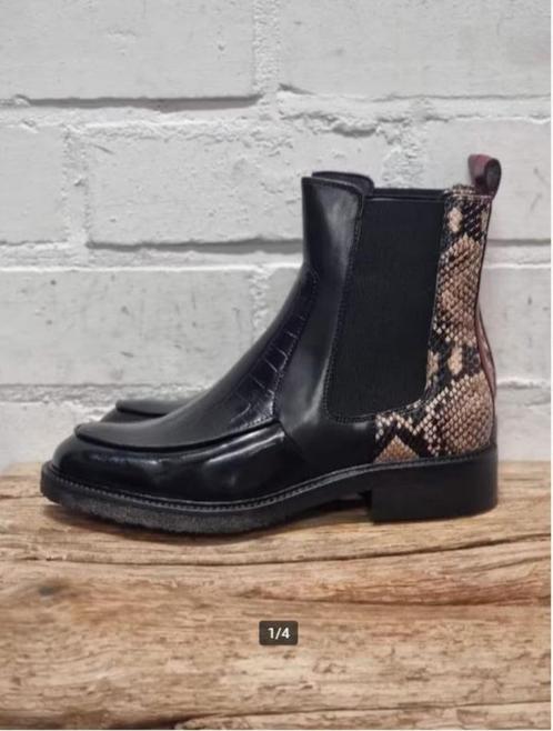 BilliBi - Prachtige leren chelseaboots maat 40 - Nieuw €255, Kleding | Dames, Schoenen, Nieuw, Lage of Enkellaarzen, Zwart, Ophalen of Verzenden