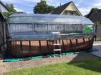 Zwembad met overkapping en accessoires, Tuin en Terras, Zwembaden, 200 tot 300 cm, Zo goed als nieuw, Opzetzwembad, 200 tot 400 cm