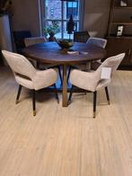 VOORRAAD 4 Draaibare Eetkamerstoel Beige €876 NU €716 (4), Huis en Inrichting, Stoelen, Ophalen of Verzenden, Nieuw, Stof, Eetkamerstoelen Stoelen Adore Velvet Beige