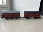 2x Piko Veewagens ho, Gelijkstroom, Wagon, Zo goed als nieuw, Piko