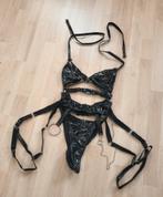 Latex setje nieuw, Kleding | Dames, Verzenden, Zwart, Setje