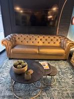 Unieke Gouden Chesterfield Bank! Z.G.A.N. uniek exemplaar, Huis en Inrichting, Banken | Bankstellen, Ophalen, Driepersoons, 75 tot 100 cm