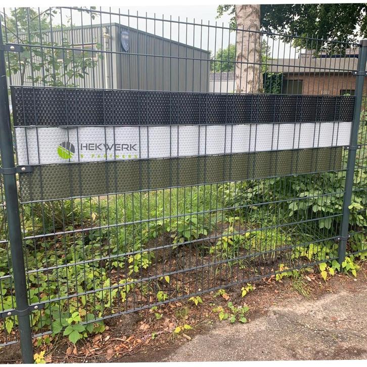 Vlechtband Rotan 2,5 meter Zwart Black Friday aanbieding!, Tuin en Terras, Tuinhekken en Hekwerk, Nieuw, Dubbelstaafmat hekwerk