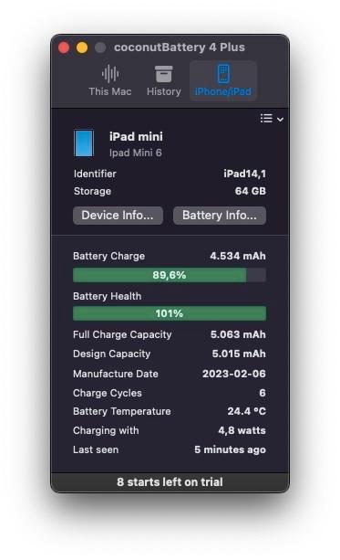 iPad mini 6 (%100 batterij) + Apple Pencil 2 - als nieuw!, Computers en Software, Apple iPads, Zo goed als nieuw, Apple iPad Mini