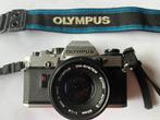 Olympus OM 10 analoge spiegelreflex en Vivitar flitser, Audio, Tv en Foto, Fotocamera's Analoog, Ophalen of Verzenden, Zo goed als nieuw