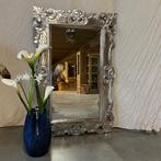 Barok spiegel - houten lijst zilver - 120 x 80 cm- TTM Wonen, 100 tot 150 cm, Nieuw, Info@ttmwonen.nl, 75 tot 100 cm