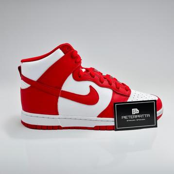 Nike Dunk High Championship White Red 45 46 EU beschikbaar voor biedingen