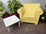 Kartell Bubble Club Fauteuil met Bubble Club bijzettafeltje, Ophalen, Gebruikt, Kunststof