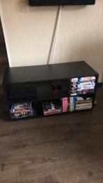 Zwart tv meubel, Ophalen, Zo goed als nieuw, 25 tot 50 cm, Minder dan 100 cm