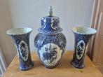 Boch Frères - Drie deligige set Delfts blauw, Antiek en Kunst, Ophalen