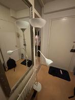 Witte staande lamp, met leeslamp, 1.75 meter hoov, Huis en Inrichting, Lampen | Overige, Ophalen, Gebruikt
