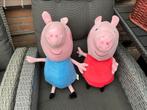 2 nieuwe zgan grote Peppa Pig en George knuffels 50cm, Ophalen, Nieuw