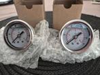 Manometer drukmeter vloeistofgevuld. Ø40mm NPT1/4" 2stuks, Ophalen of Verzenden, Nieuw, Druk