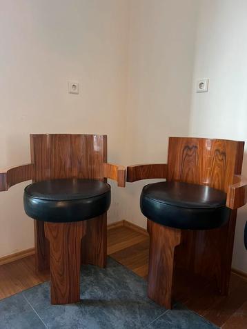 Set van Art deco stoelen beschikbaar voor biedingen