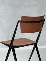 Pyramide stoel Wim Rietveld vintage design Ahrend de Cirkel, Gebruikt, Bruin, Vintage, Ophalen of Verzenden