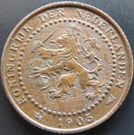 CENT 1905, Verzenden, Koningin Wilhelmina, 1 cent, Losse munt