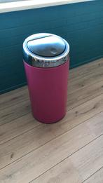 Brabantia touch bin rose, Ophalen, Zo goed als nieuw, Rvs, 50 tot 75 cm