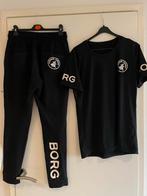 Björn borg broek maat m met bijpassend shirt l, Maat 48/50 (M), ., Zwart, Ophalen of Verzenden