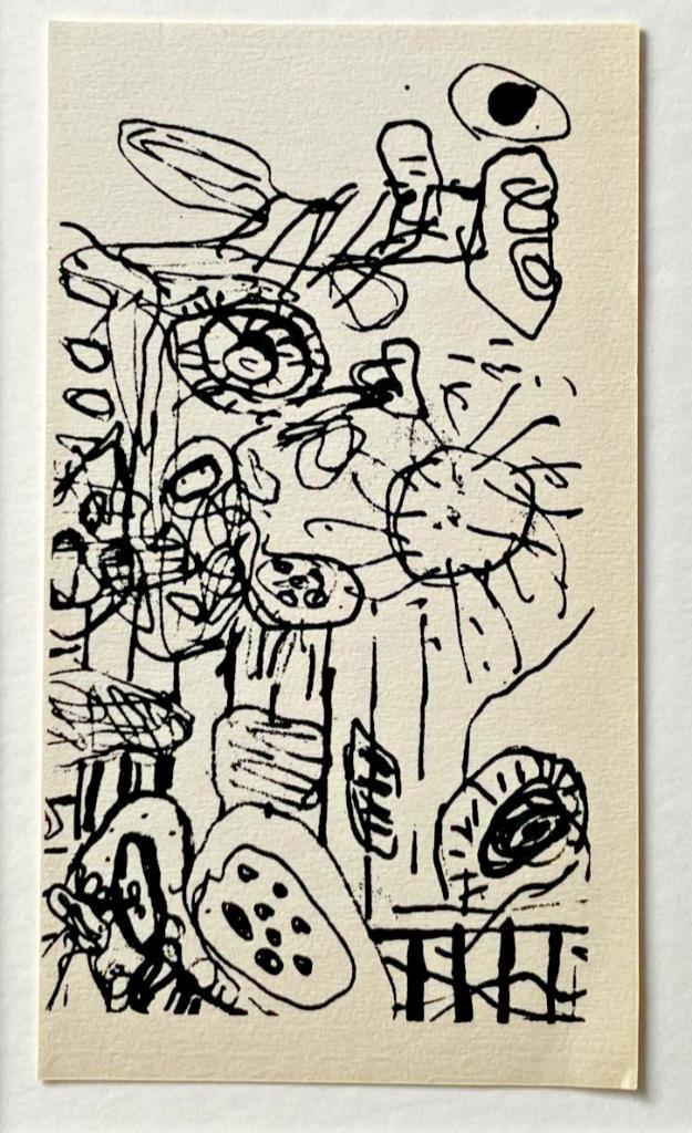 Corneille Beverloo (1922) Lithografie "Abstract KWY 12" 1963, Antiek en Kunst, Kunst | Litho's en Zeefdrukken, Ophalen of Verzenden