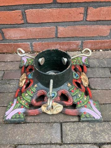 Brocante gietijzeren kerstboomstandaard - vintage / antiek beschikbaar voor biedingen