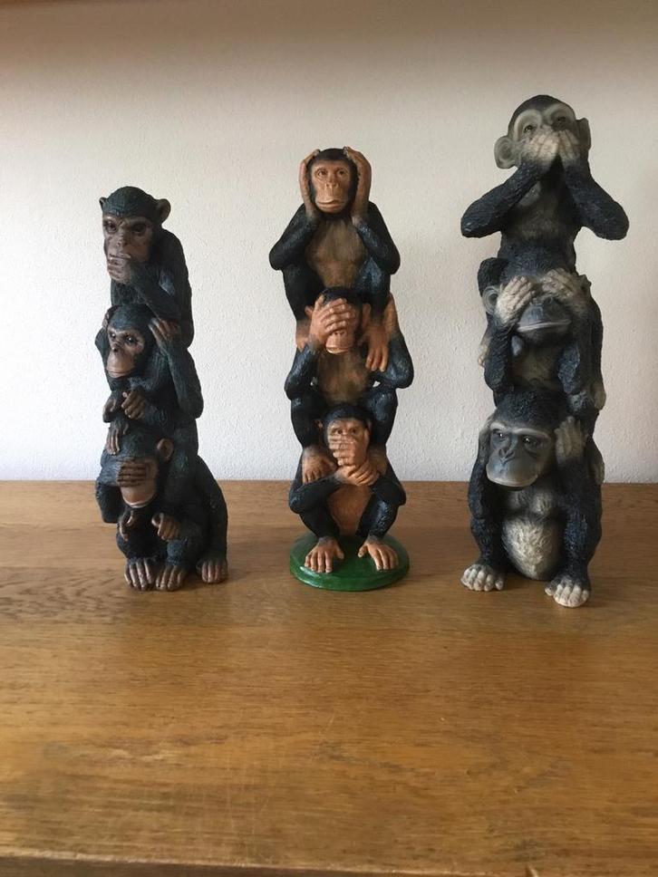 Horen zien en zwijgen, Verzamelen, Dierenverzamelingen, Gebruikt, Beeldje of Figuurtje, Overige soorten, Ophalen