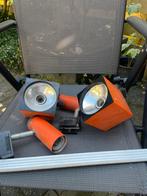 Vintage Philips Oranje Lampen op Rail, Ophalen of Verzenden, Gebruikt