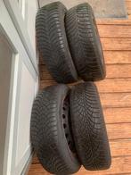 Winterbanden Goodyear 185/60R15 met stalen velgen, Auto-onderdelen, Banden en Velgen, Gebruikt, 15 inch, Banden en Velgen, Personenwagen