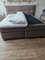 Gratis af te halen 1 boxspring 160x200 en 1 persoonsbed, Ophalen, Gebruikt, Tweepersoons, 200 cm