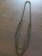 N20 Groene kralenketting, Sieraden, Tassen en Uiterlijk, Kettingen, Ophalen of Verzenden, Zo goed als nieuw, Groen, Kunststof