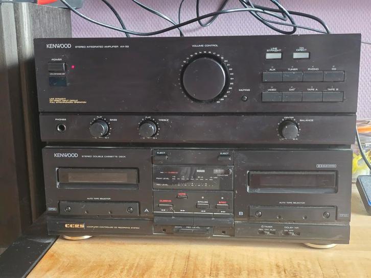 Kenwood Versterker met JBL Speakers, Audio, Tv en Foto, Stereo-sets, Gebruikt, Cassettedeck, Tuner of Radio, Speakers, Losse componenten