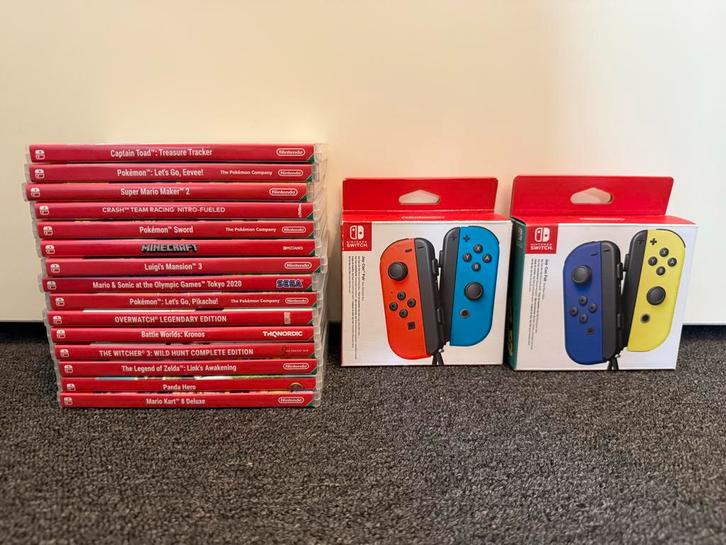 Lege Switch Doosjes + Joy-Con Dozen, Spelcomputers en Games, Games | Nintendo Switch, Gebruikt, Overige genres, 1 speler, Vanaf 3 jaar