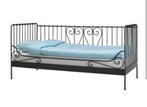 Ikea bed metaal zwart 90x200, Kinderen en Baby's, Kinderkamer | Bedden, Ophalen, Gebruikt, 180 cm of meer, 85 tot 100 cm