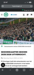 Seizoenskaart fc groningen gezocht, Tickets en Kaartjes, Seizoenskaart, Eén persoon, Augustus