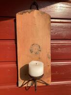 Brocante muur kandelaar uit België, Ophalen