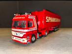 Tekno Mercedes Actros Spaansen b.v.Winkel, Hobby en Vrije tijd, Modelauto's | 1:50, Ophalen of Verzenden, Zo goed als nieuw, Bus of Vrachtwagen
