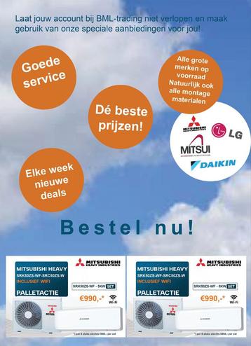 BML-trading uw groothandel voor airco’s  beschikbaar voor biedingen