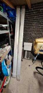 2 Stalen deurkozijnen 260cm met bovenlicht, Gebruikt, 80 tot 100 cm, 215 cm of meer, Binnendeur