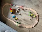 Houten treinbaan, Kinderen en Baby's, Speelgoed | Houten speelgoed, Ophalen, Zo goed als nieuw, Overige typen
